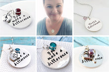 Load image into Gallery viewer, Retirement Gift for Women, You Made a Difference Necklace - Everything Beautiful Jewelry
