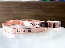 Load image into Gallery viewer, Personalized Bracelet, Custom Cuff Bracelet, Layering Jewelry - Everything Beautiful Jewelry
