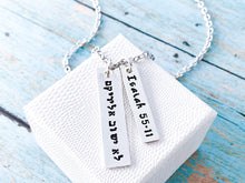 Load image into Gallery viewer, Isaiah 55 11 Sterling Silver Hebrew Necklace - Everything Beautiful Jewelry