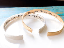 Load image into Gallery viewer, Stronger than you think bracelet, You are strong cuff - Everything Beautiful Jewelry
