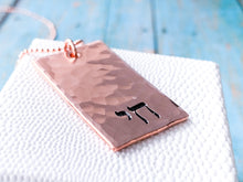 Load image into Gallery viewer, Chai Hammered Copper Hebrew Necklace - Everything Beautiful Jewelry