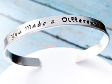 Load image into Gallery viewer, You made a difference Retirement gift women, Inspirational thank you - Everything Beautiful Jewelry