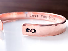 Load image into Gallery viewer, Personalized Copper Cuff Bracelet with Inside Message - Everything Beautiful Jewelry
