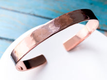 Load image into Gallery viewer, Personalized Copper Cuff Bracelet with Inside Message - Everything Beautiful Jewelry
