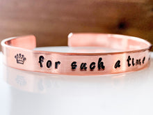 Load image into Gallery viewer, Queen Esther Bracelet, Metal Choice, For Such A Time As This Bracelet - Everything Beautiful Jewelry