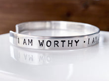 Load image into Gallery viewer, I am enough strong loved worthy bracelet for men - Everything Beautiful Jewelry