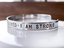 Load image into Gallery viewer, I am enough strong loved worthy bracelet for men - Everything Beautiful Jewelry
