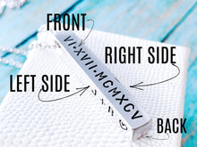 Load image into Gallery viewer, Personalized Four Sided Bar Necklace with Birthstones - Everything Beautiful Jewelry