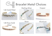 Load image into Gallery viewer, Daughter of the King Bracelet Hammered Cuff Bracelet - Everything Beautiful Jewelry