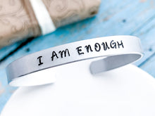 Load image into Gallery viewer, I Am Enough Cuff Bracelet - Everything Beautiful Jewelry
