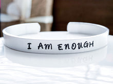 Load image into Gallery viewer, I Am Enough Cuff Bracelet - Everything Beautiful Jewelry