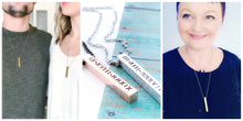 Load image into Gallery viewer, This Too Shall Pass Necklace, Four Sided Bar Necklace - Everything Beautiful Jewelry