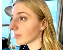 Load image into Gallery viewer, Rose gold filled dangle heart earrings - Everything Beautiful Jewelry