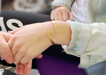 Load image into Gallery viewer, Wraparound skinny cuff bracelet, Initial wrap bracelet - Everything Beautiful Jewelry