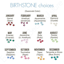 Load image into Gallery viewer, Personalized Four Sided Bar Necklace with Birthstones - Everything Beautiful Jewelry