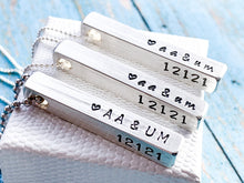 Load image into Gallery viewer, Personalized Sterling Silver Bar Necklace - Everything Beautiful Jewelry