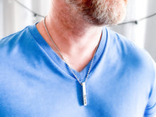 Load image into Gallery viewer, Be Still and Know Bar Necklace, Psalm 64