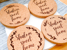 Load image into Gallery viewer, Shalom Cork Coaster Set
