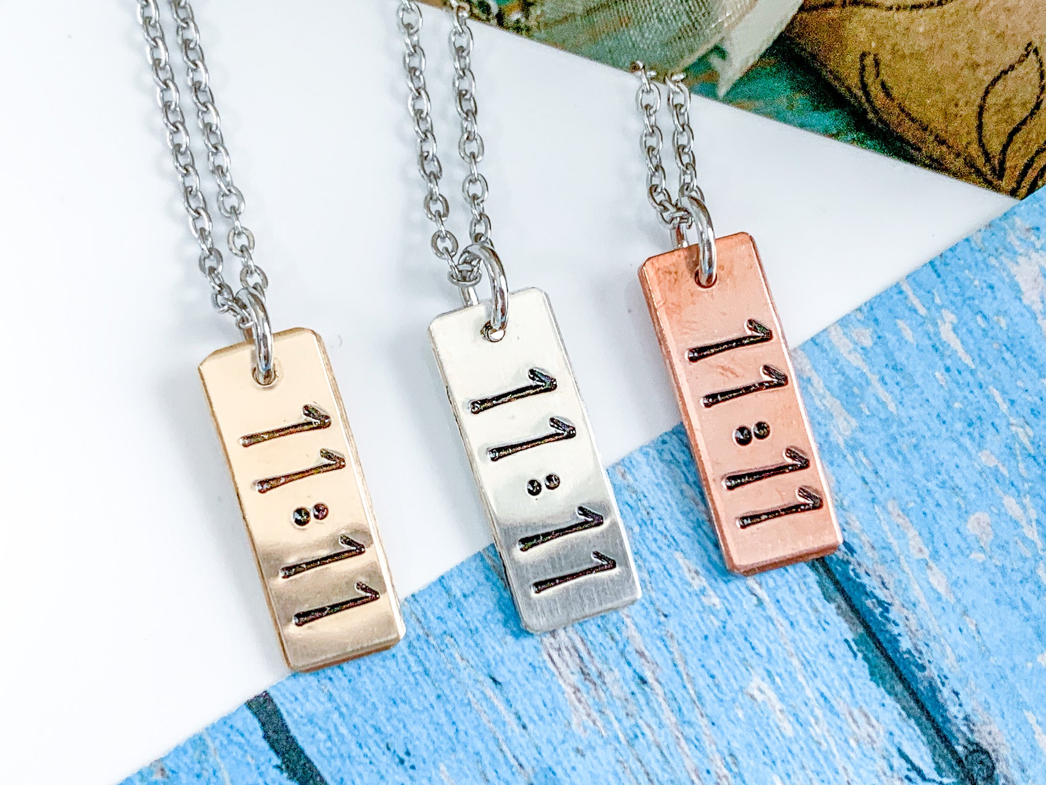 Amazon.com: New 2024 Lucky 1111 Angel Number Necklaces For Women Stainless  Steel Rectangle 11:11 Pendants Choker Necklace Fashion Jewelry Gift Fashion  Creative Gift: Clothing, Shoes & Jewelry