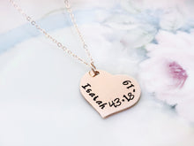 Load image into Gallery viewer, Scripture Necklace, 14K Rose Gold filled, Bible Verse - Everything Beautiful Jewelry
