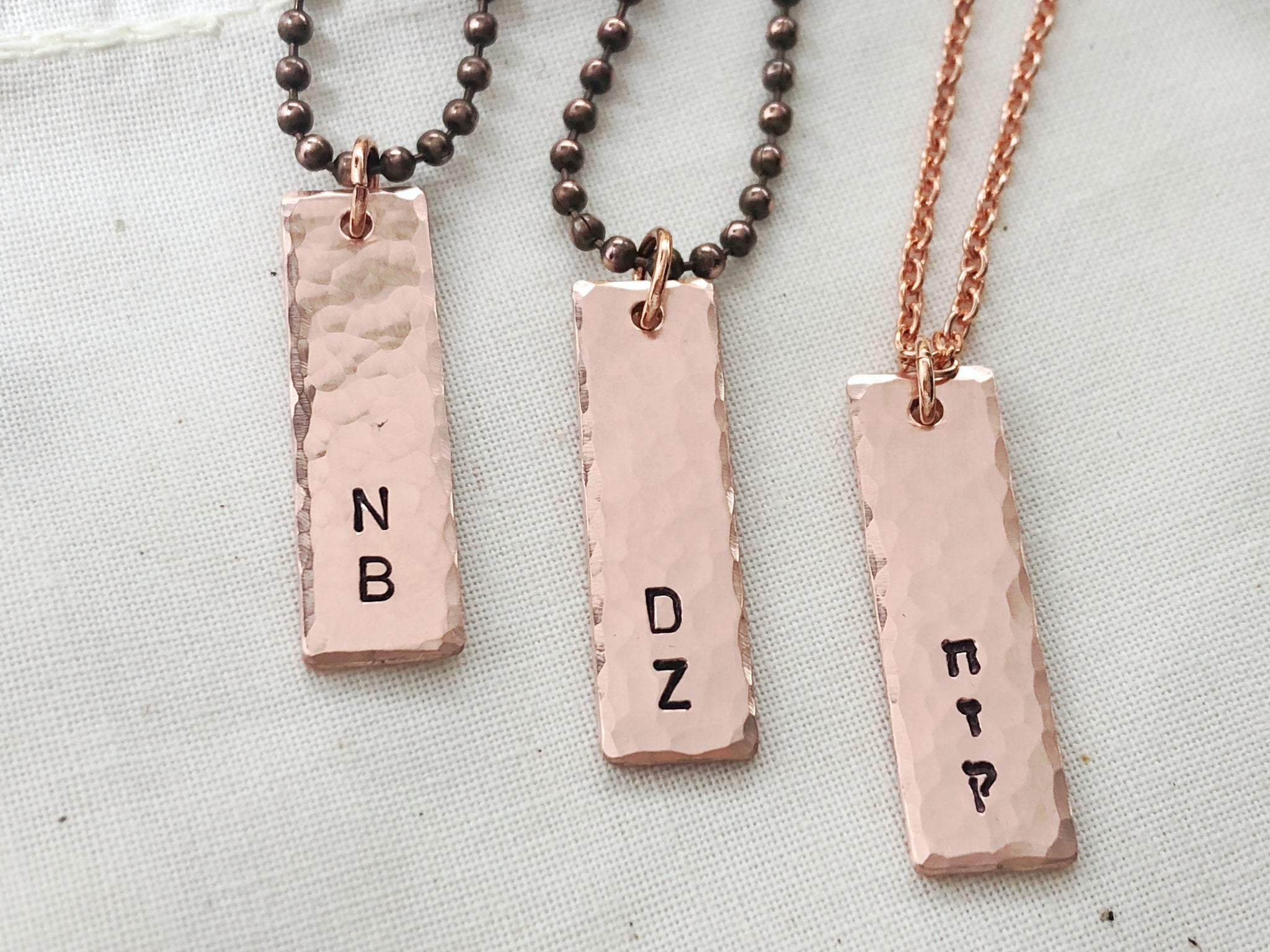Men's Initial or Name Copper Necklace – Everything Beautiful Jewelry