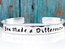 Load image into Gallery viewer, You made a difference bracelet - Everything Beautiful Jewelry
