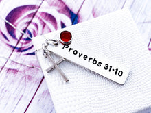 Load image into Gallery viewer, Proverbs 31 Necklace, More precious than rubies, Sterling Silver - Everything Beautiful Jewelry
