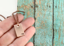 Load image into Gallery viewer, Copper Chai Hebrew Necklace - Everything Beautiful Jewelry
