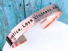 Load image into Gallery viewer, Do Justice Love Kindness Walk Humbly Bracelet Micah 6 Bible Verse - Everything Beautiful Jewelry
