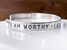 Load image into Gallery viewer, I am enough strong loved worthy bracelet for men - Everything Beautiful Jewelry
